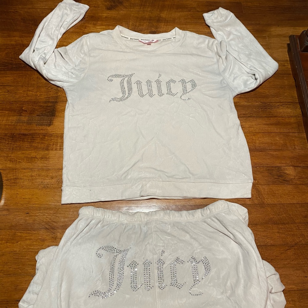 Juicy Couture White Pajama Set